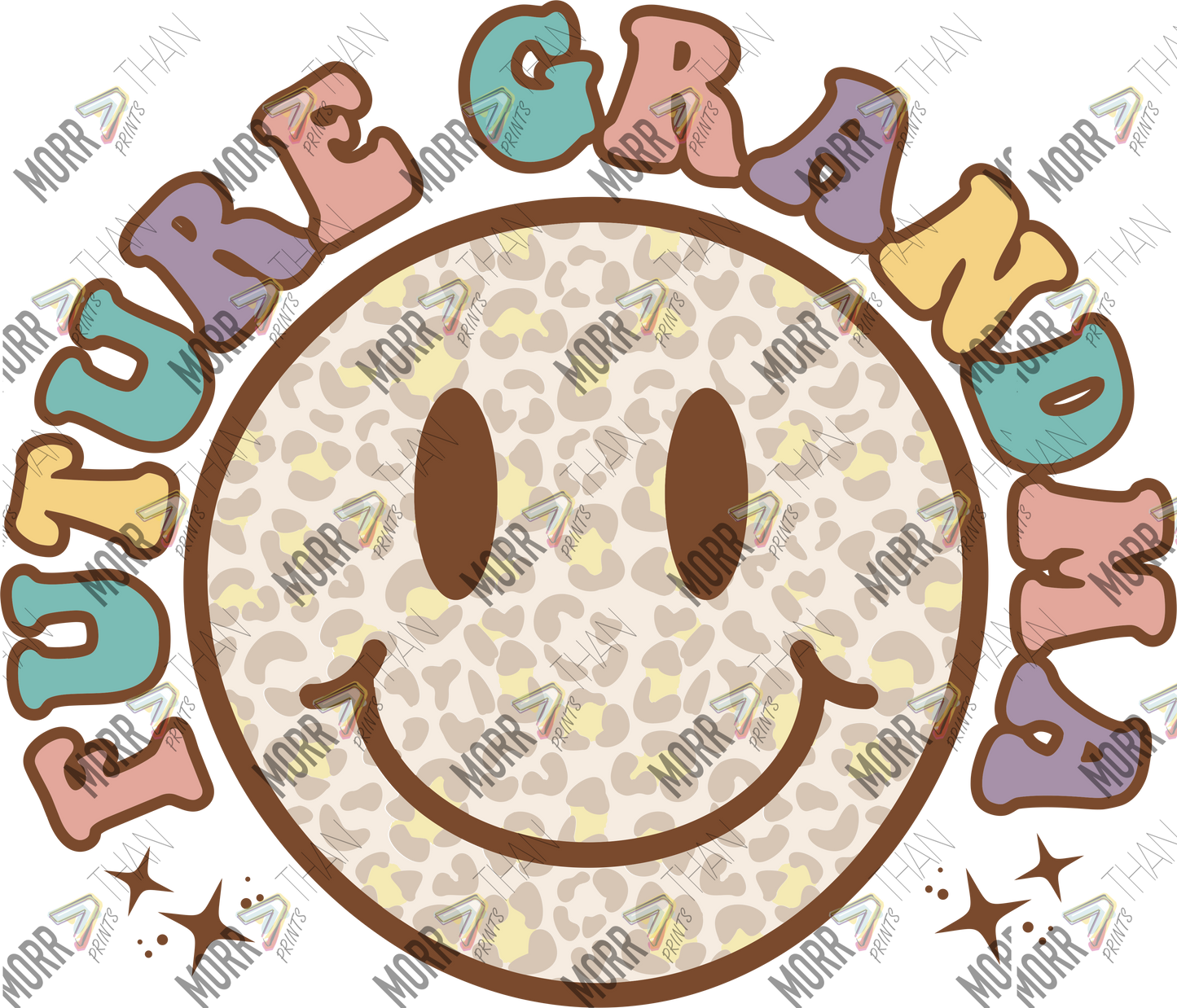 Future Grandma Leopard Smiley