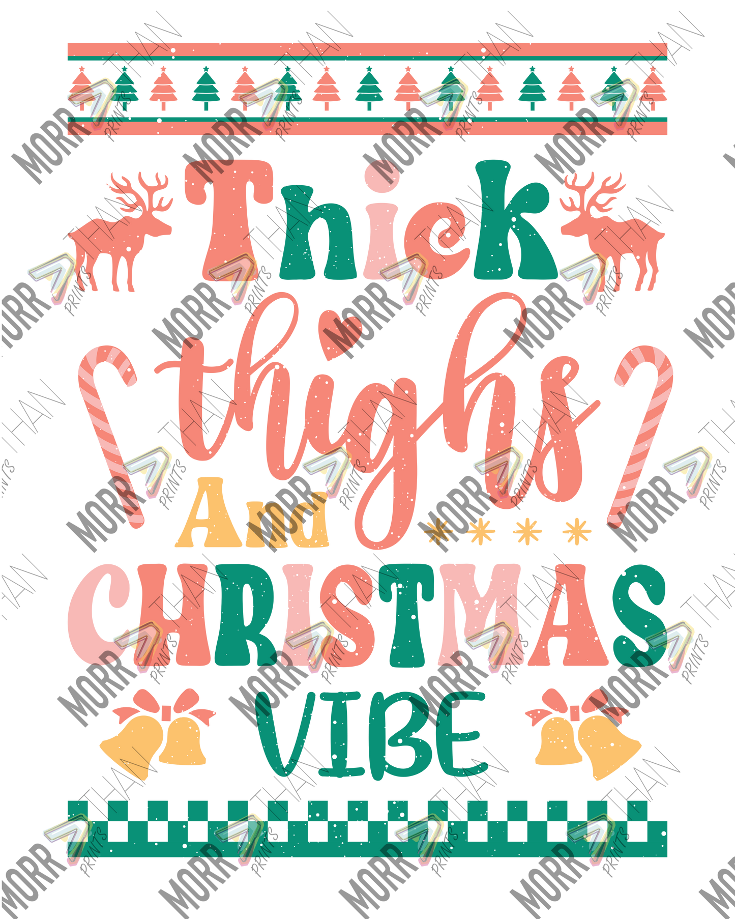 Thick Thighs and Christmas Vibes Sweater