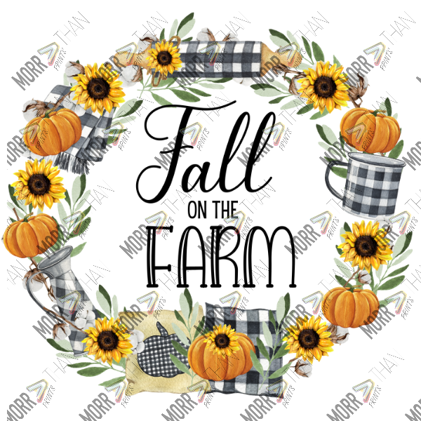 Fall On The Farm Sunflower Wreath