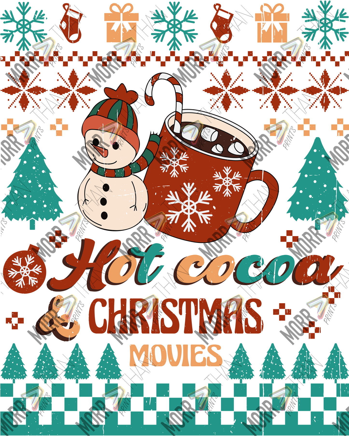 Hot Cocoa and Christmas Movies Sweater
