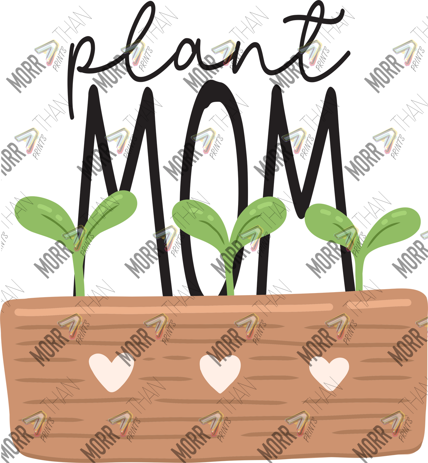 Plant Mom Wood Planter