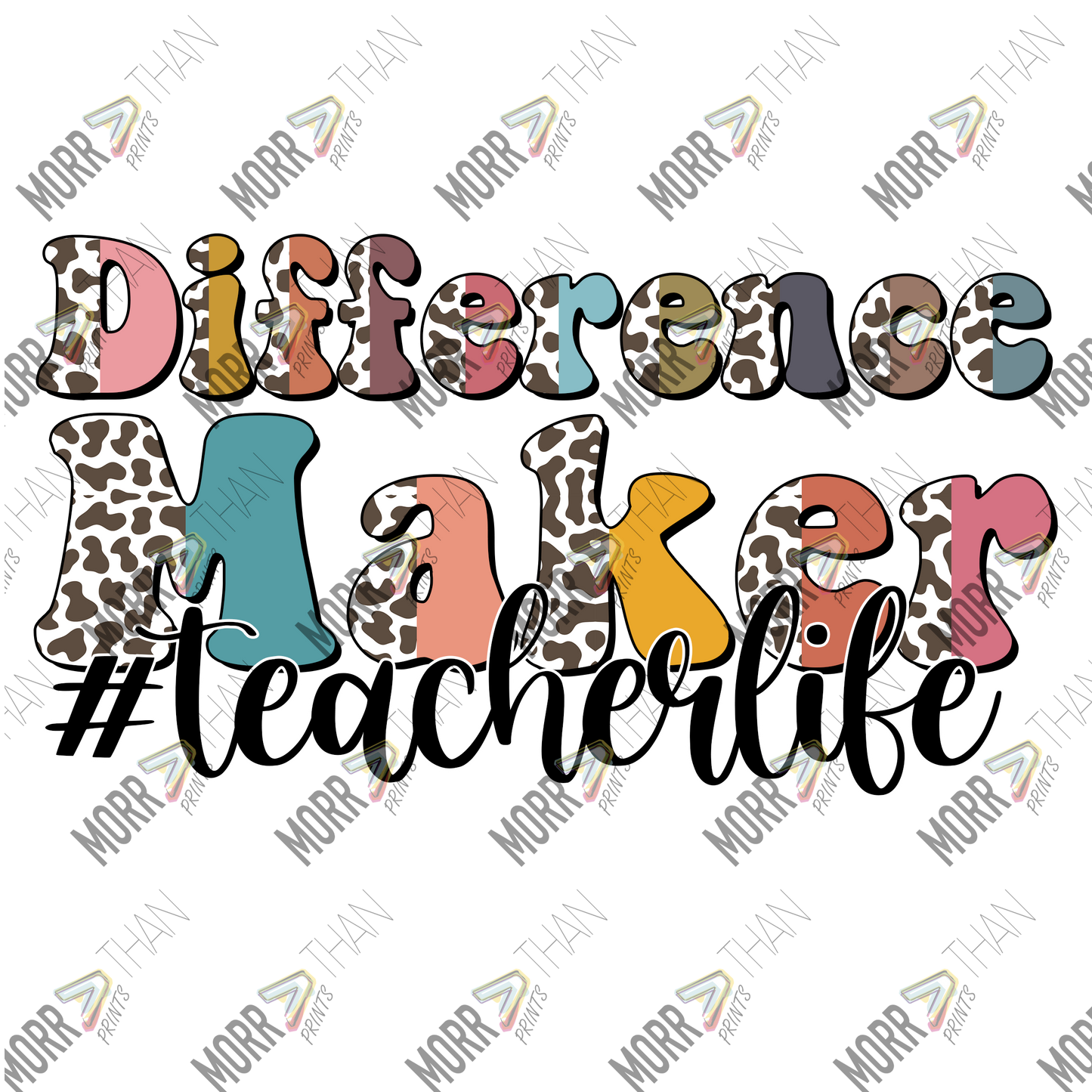 Difference Maker Teacher Life Leopard