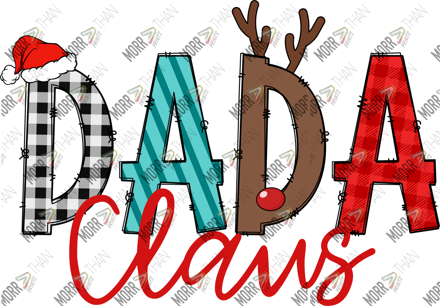 Dada Claus Themed Letters
