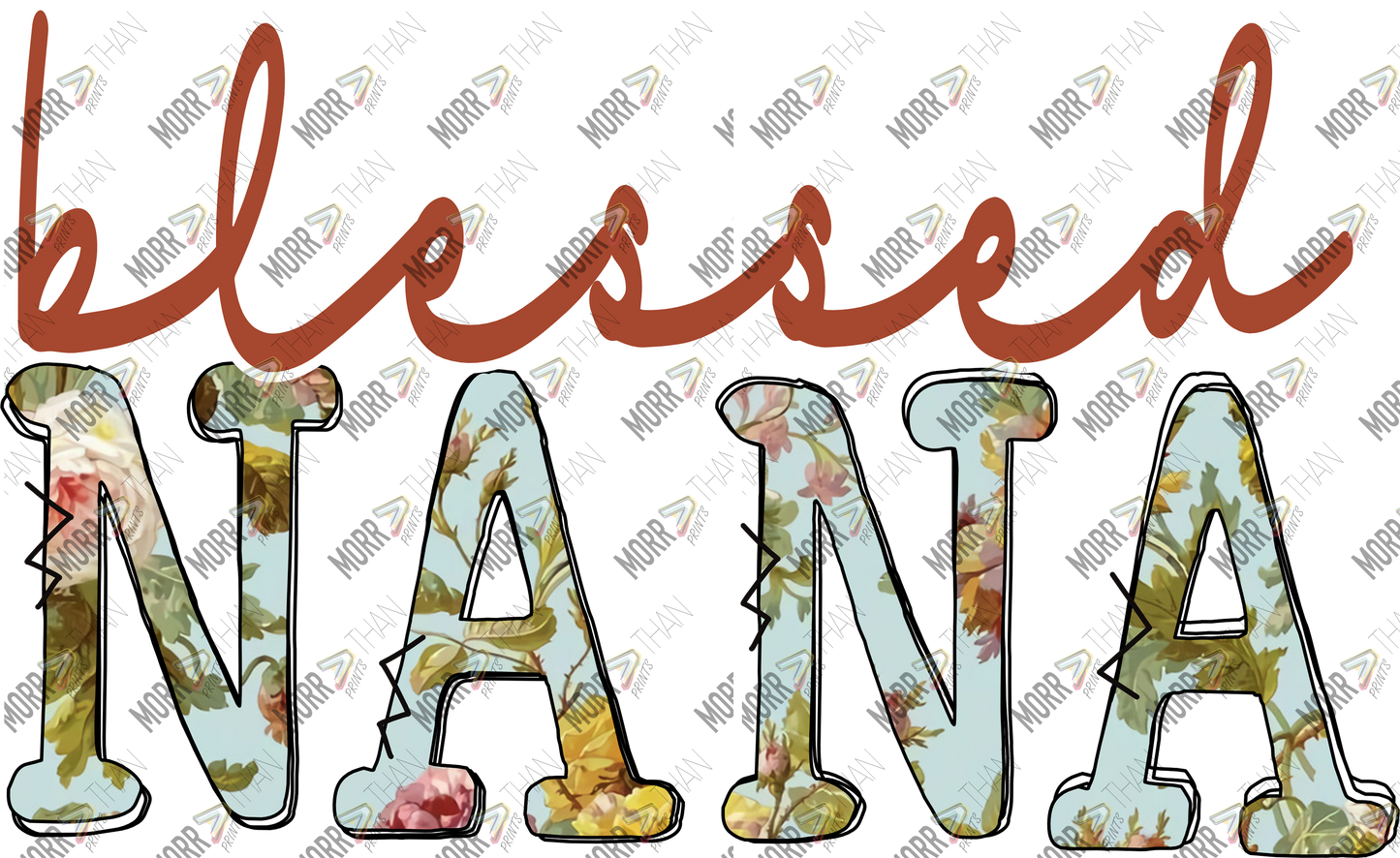 Blessed Nana Floral