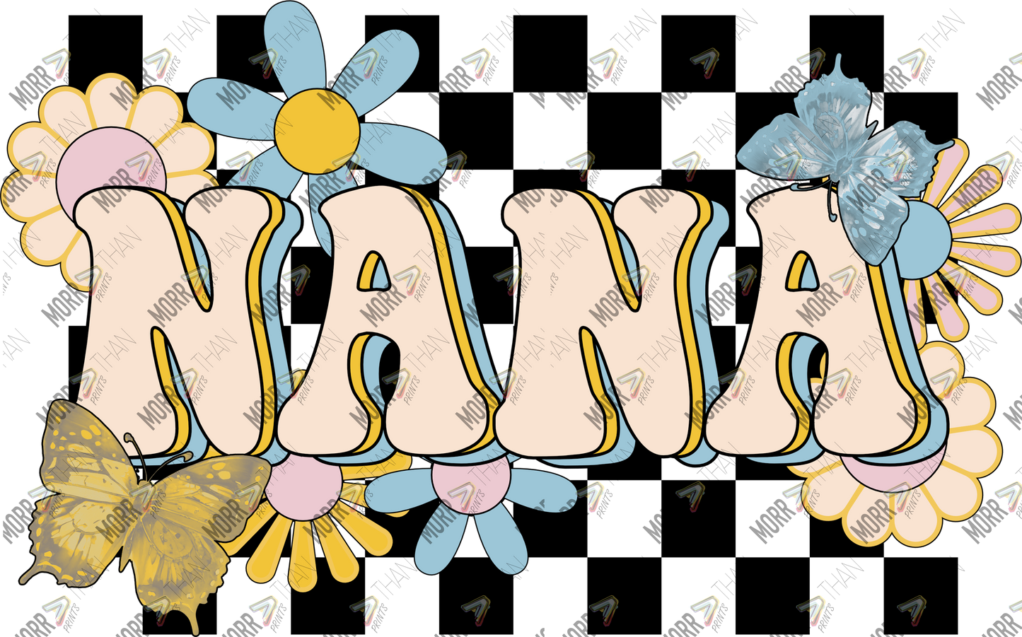 Nana Checkered Floral