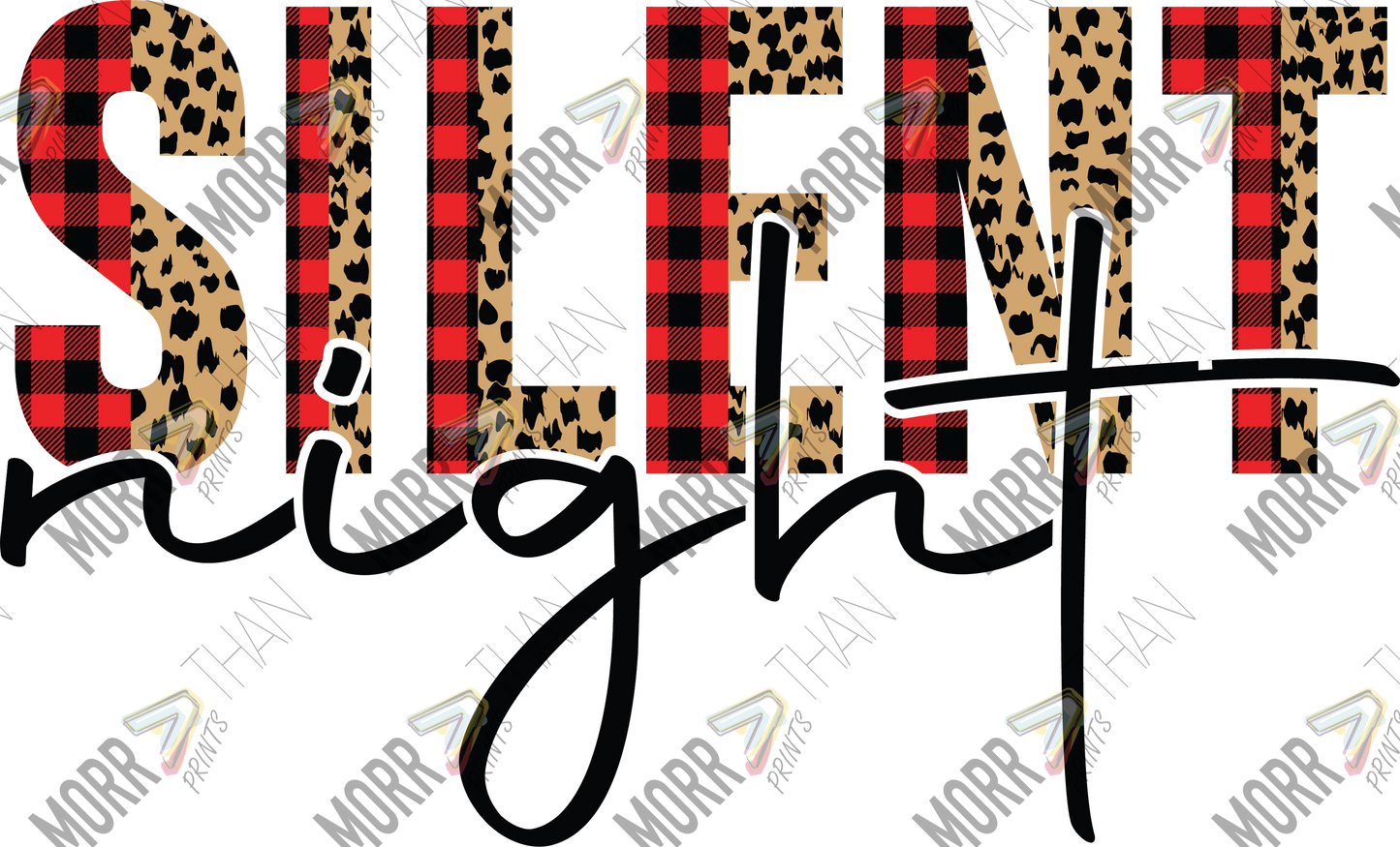 Silent Night Split Letters