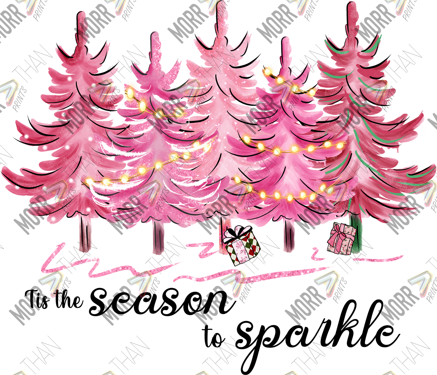 Season to Sparkle Pink Trees