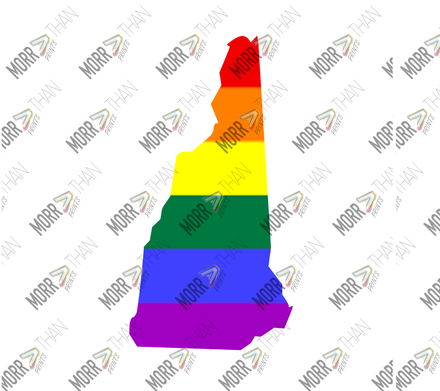 New Hampshire Pride State Outline