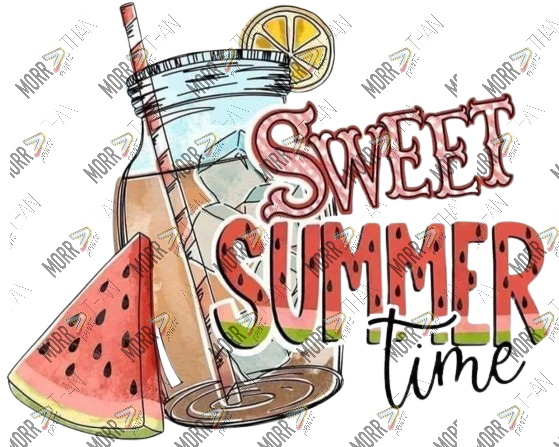 Summer Sweet Time Watermelon Glass Jar
