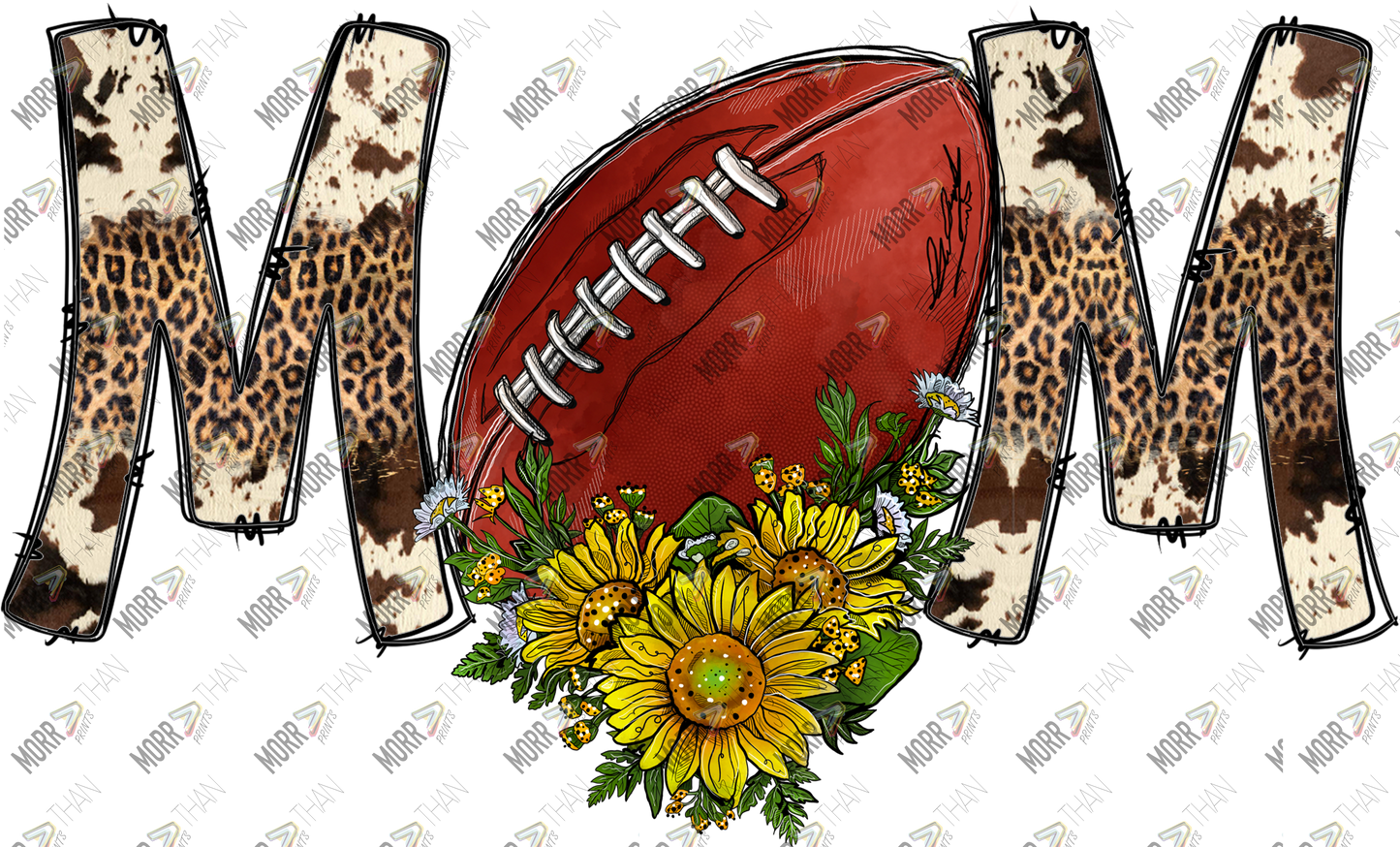 Mom Football Floral