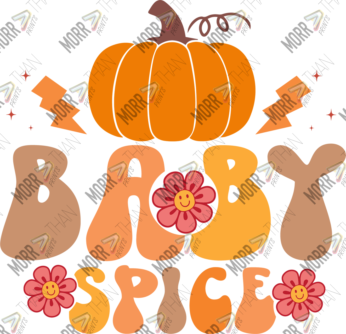 Baby Spice Text DTF Print