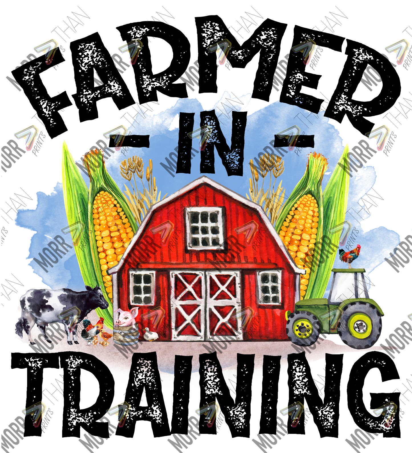 Farmer In Training Barn and Corn