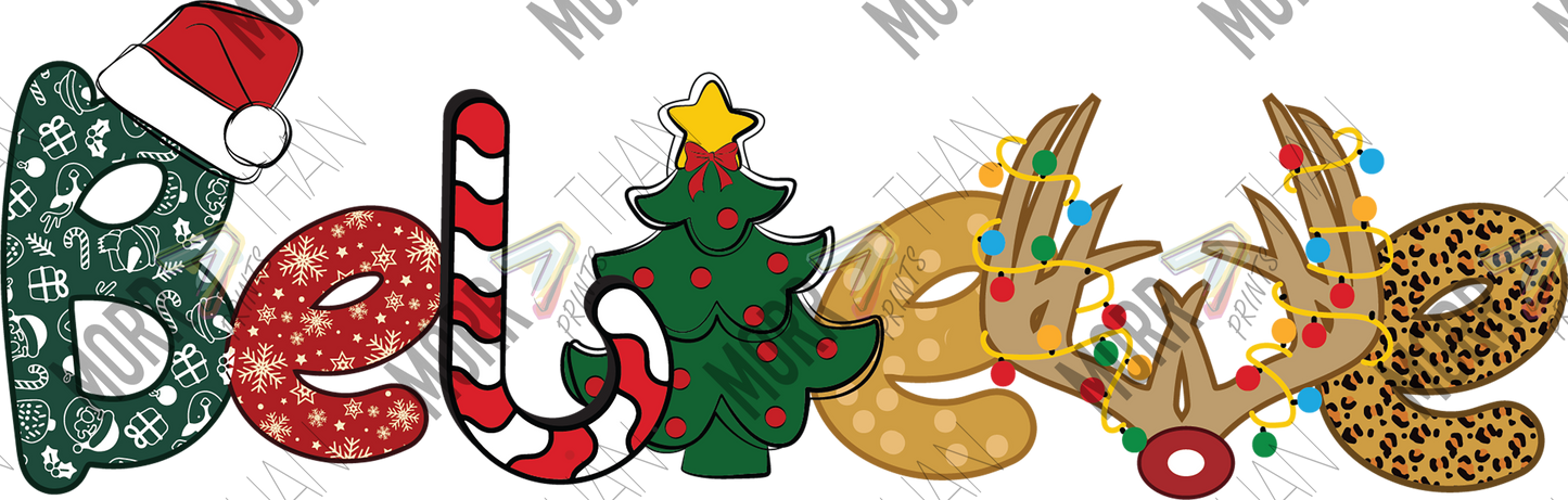 Believe Candycane Tree and Antlers
