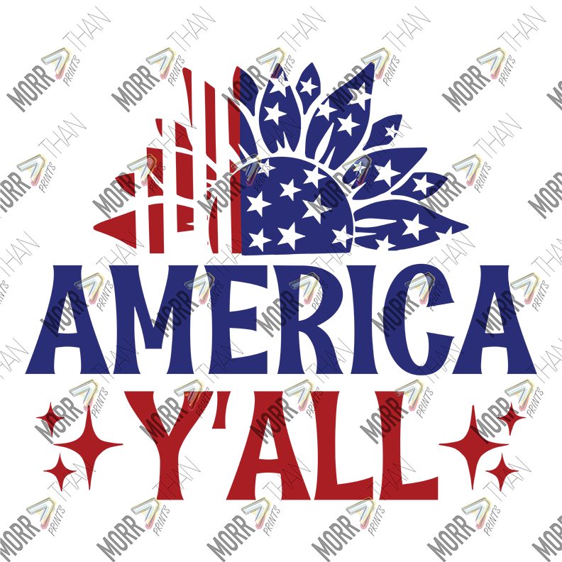 America Yall Sunflower Sparkle