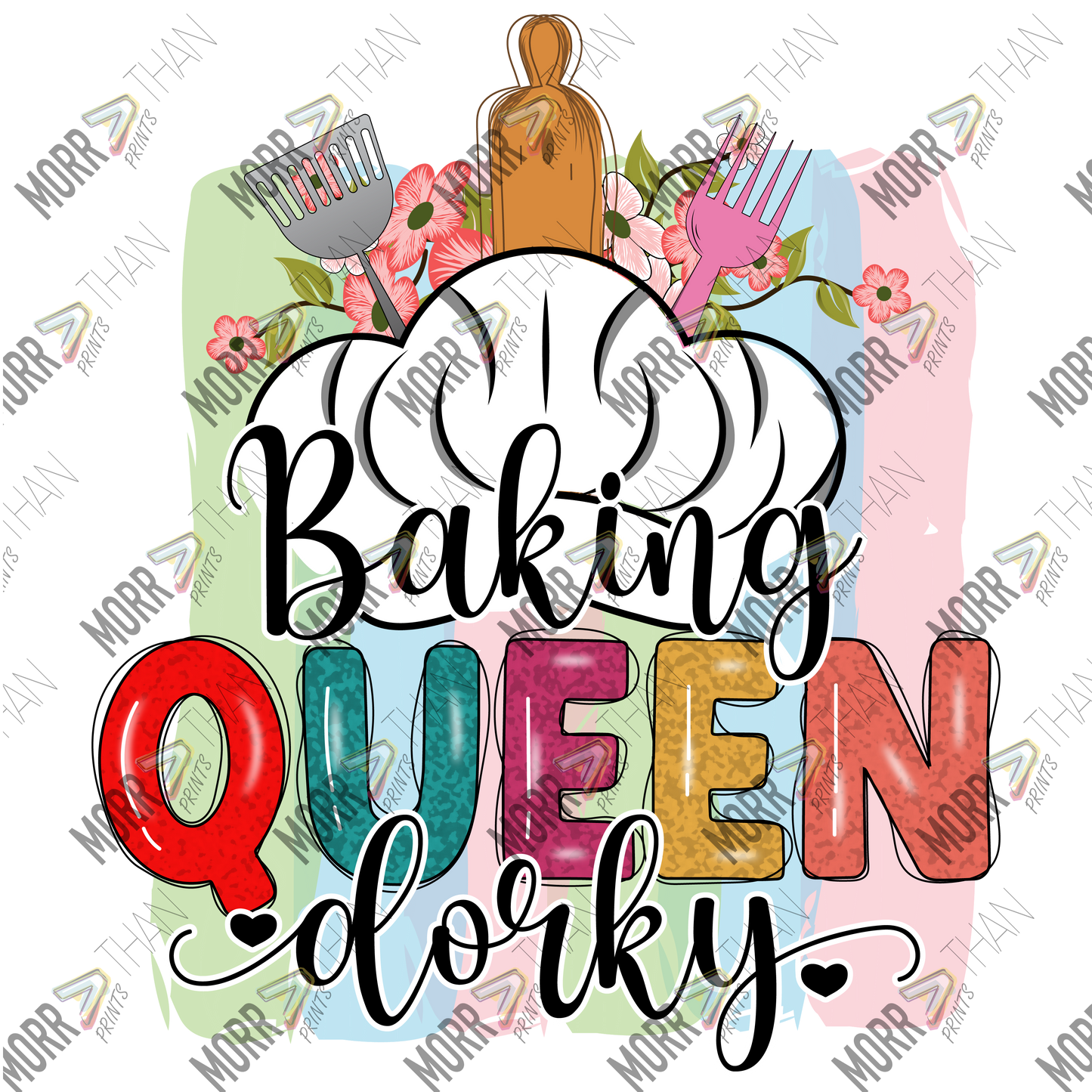 Baking Queen Dorky Cursive