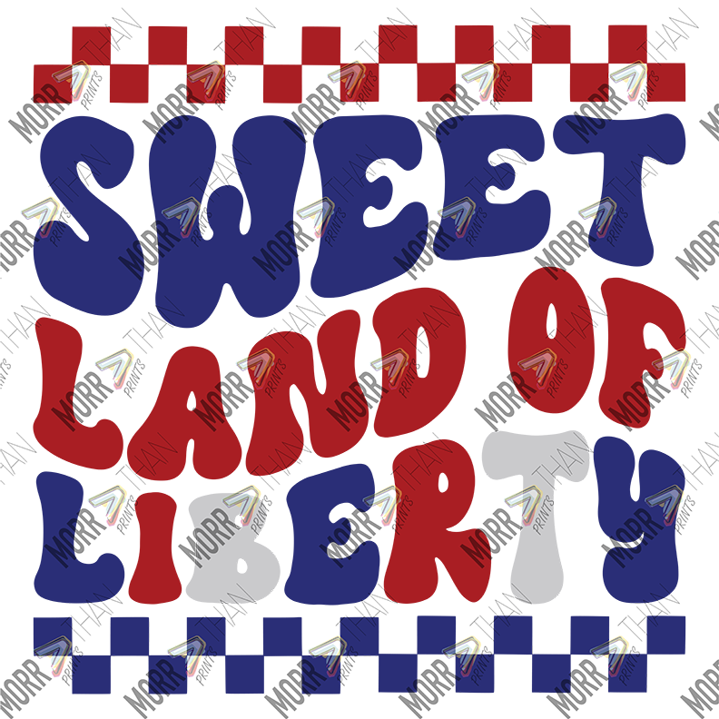 Sweet Land Of Liberty Checkered