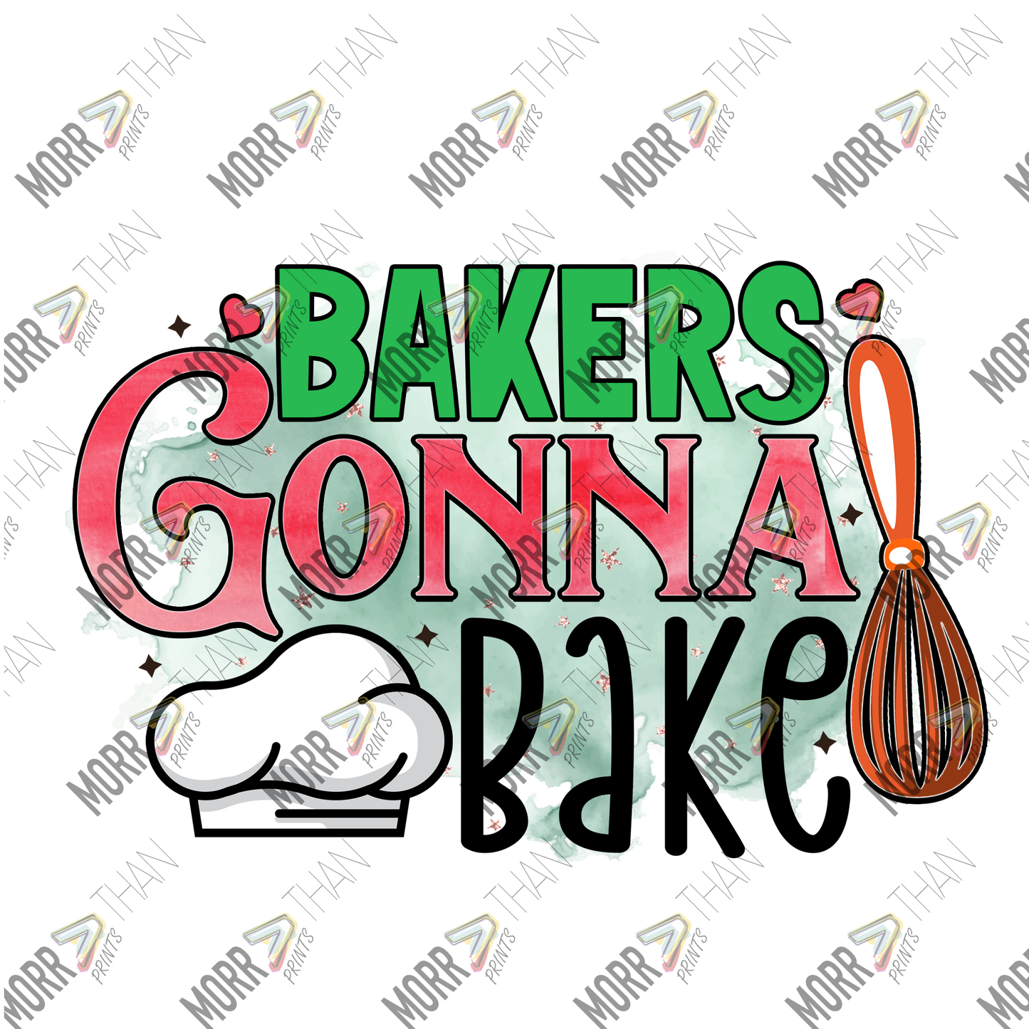 Bakers Gonna Bake Whisk and Hat