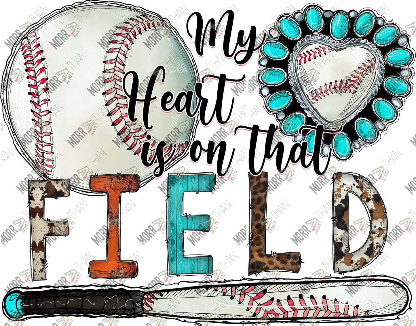 My Heart Is On That Field Baseball