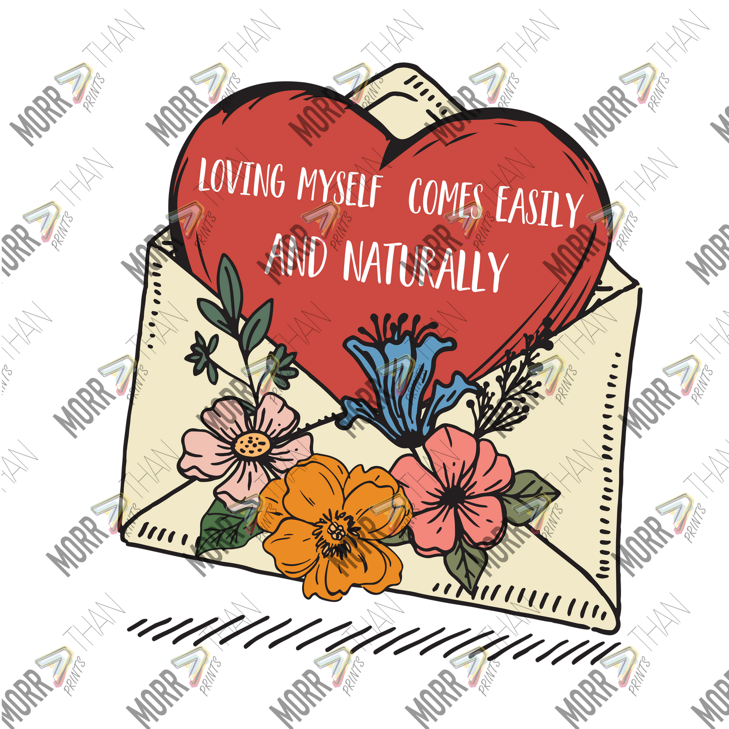 Loving Myself Comes Easy and Naturally Envelope