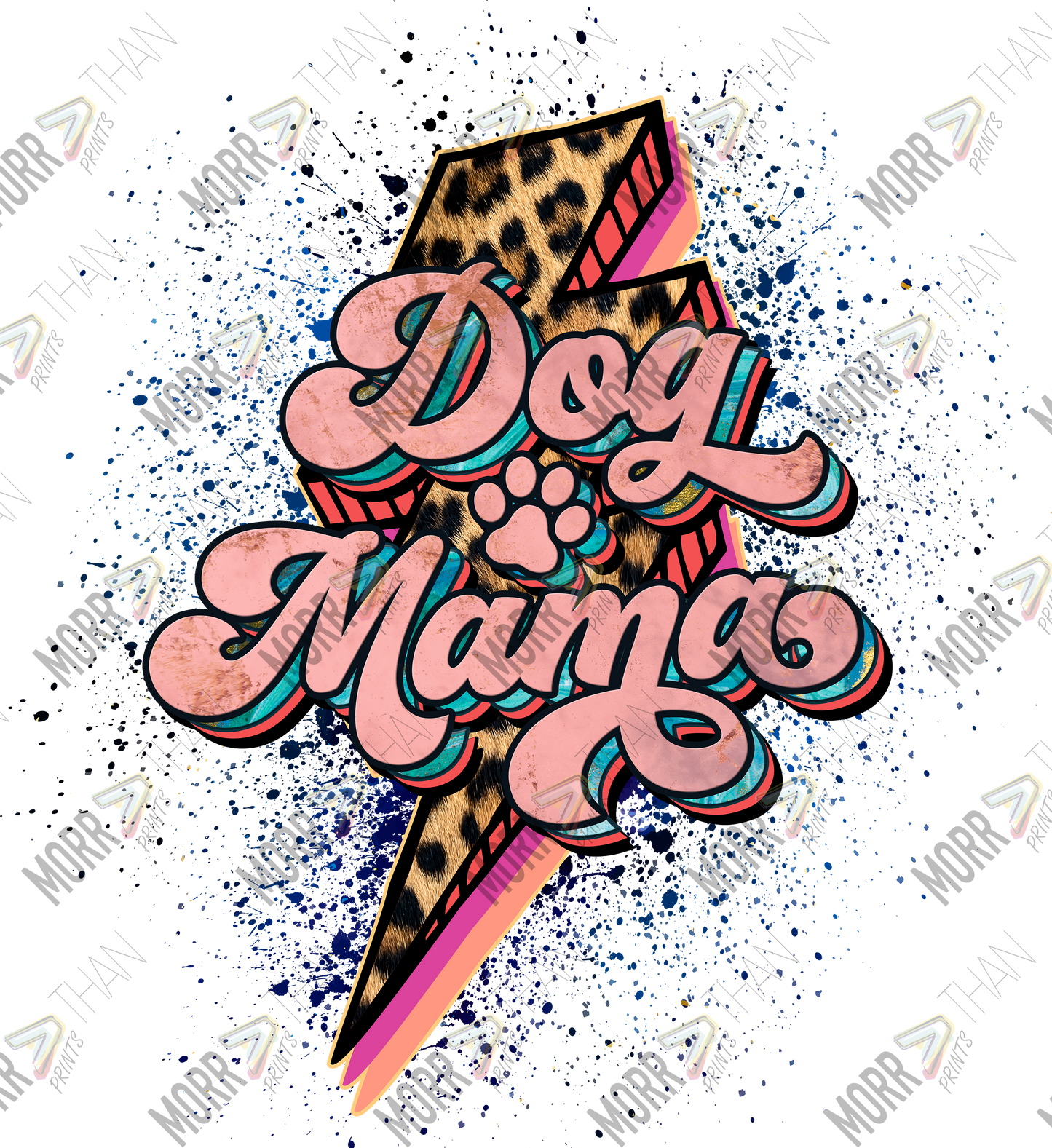 Dog Mama Leopard DTF Print
