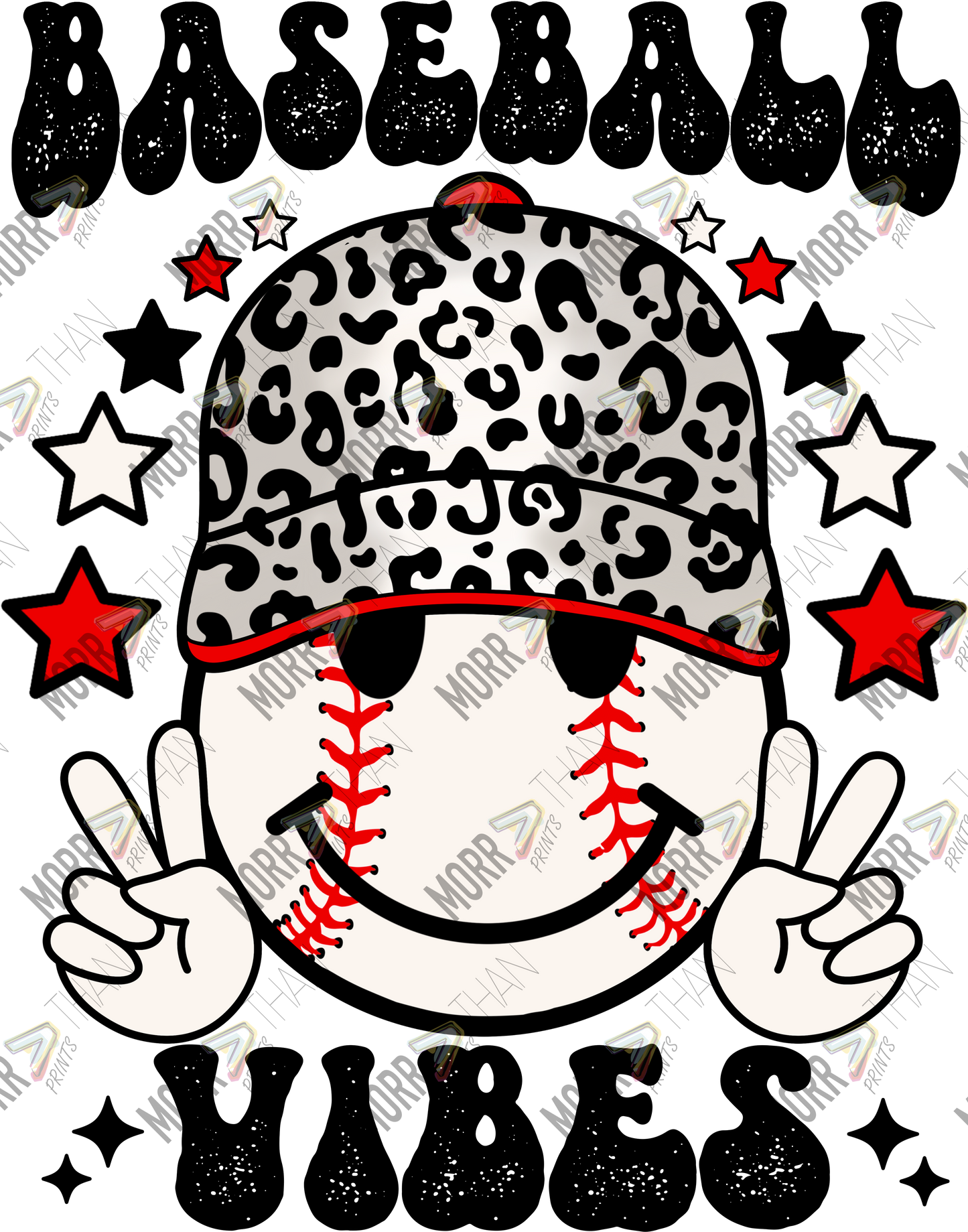 Baseball Vibes DTF Print