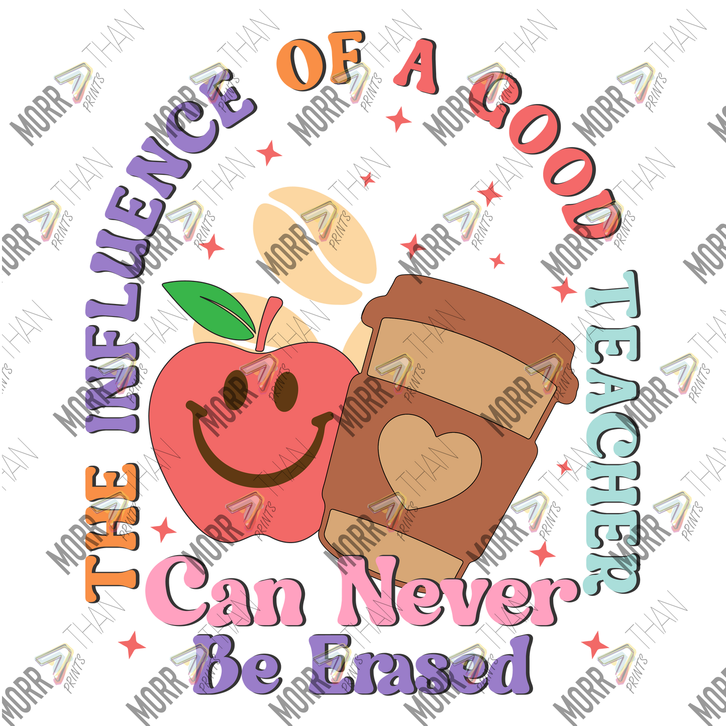 Influence Of A Good Teacher Apple and Cup