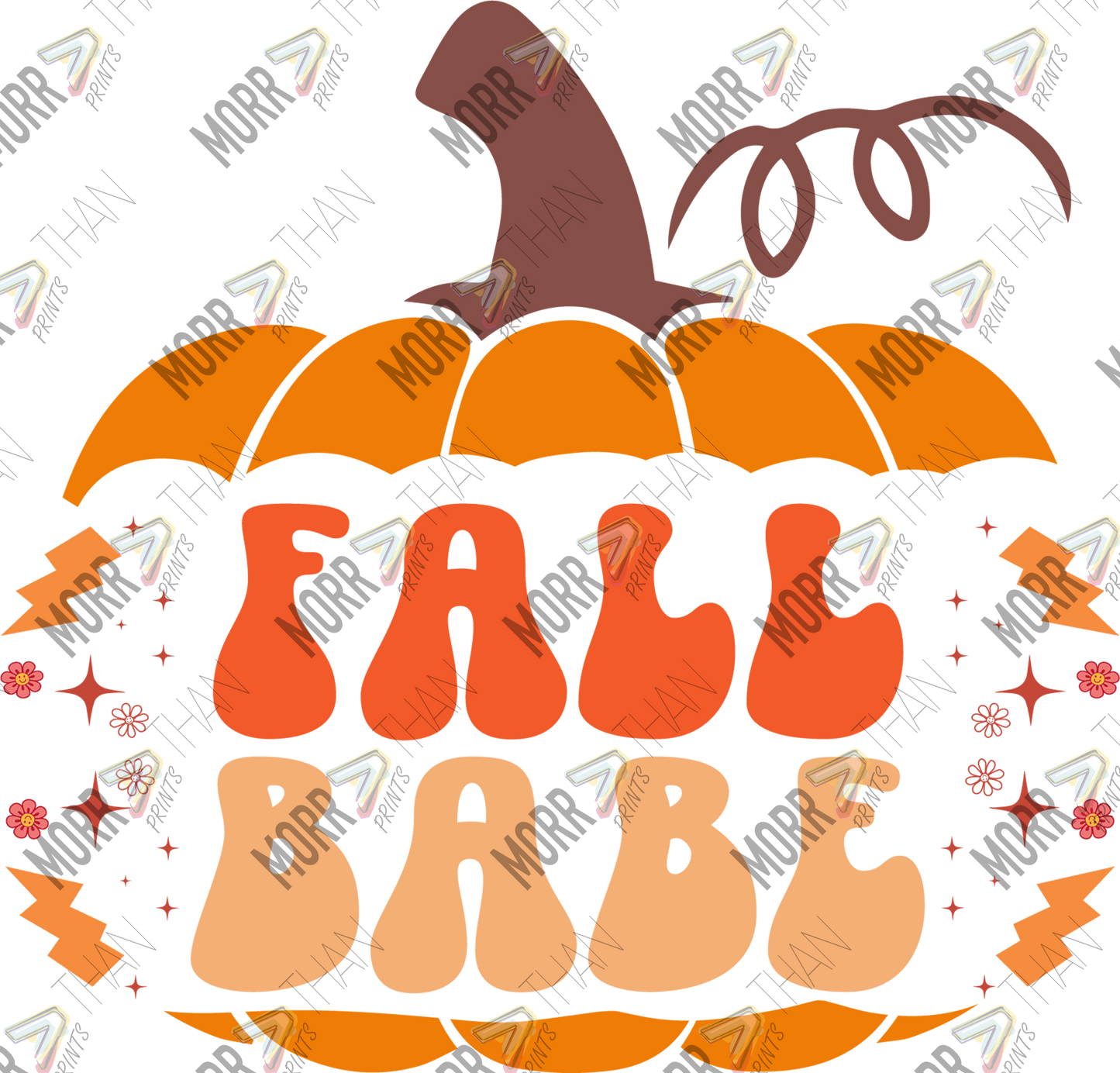Fall Babe Inside Pumpkin DTF Print