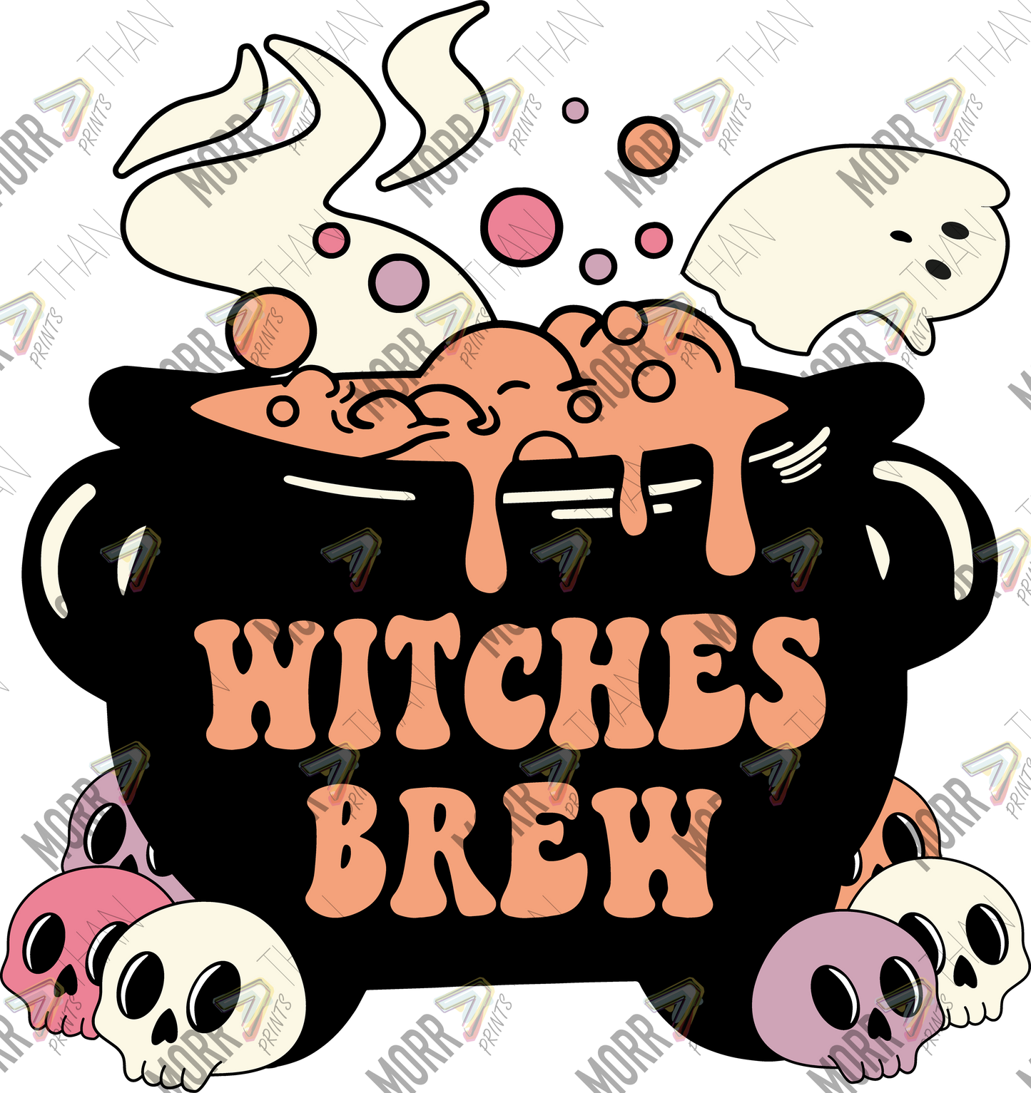 Witch Brew Cauldron DTF Print