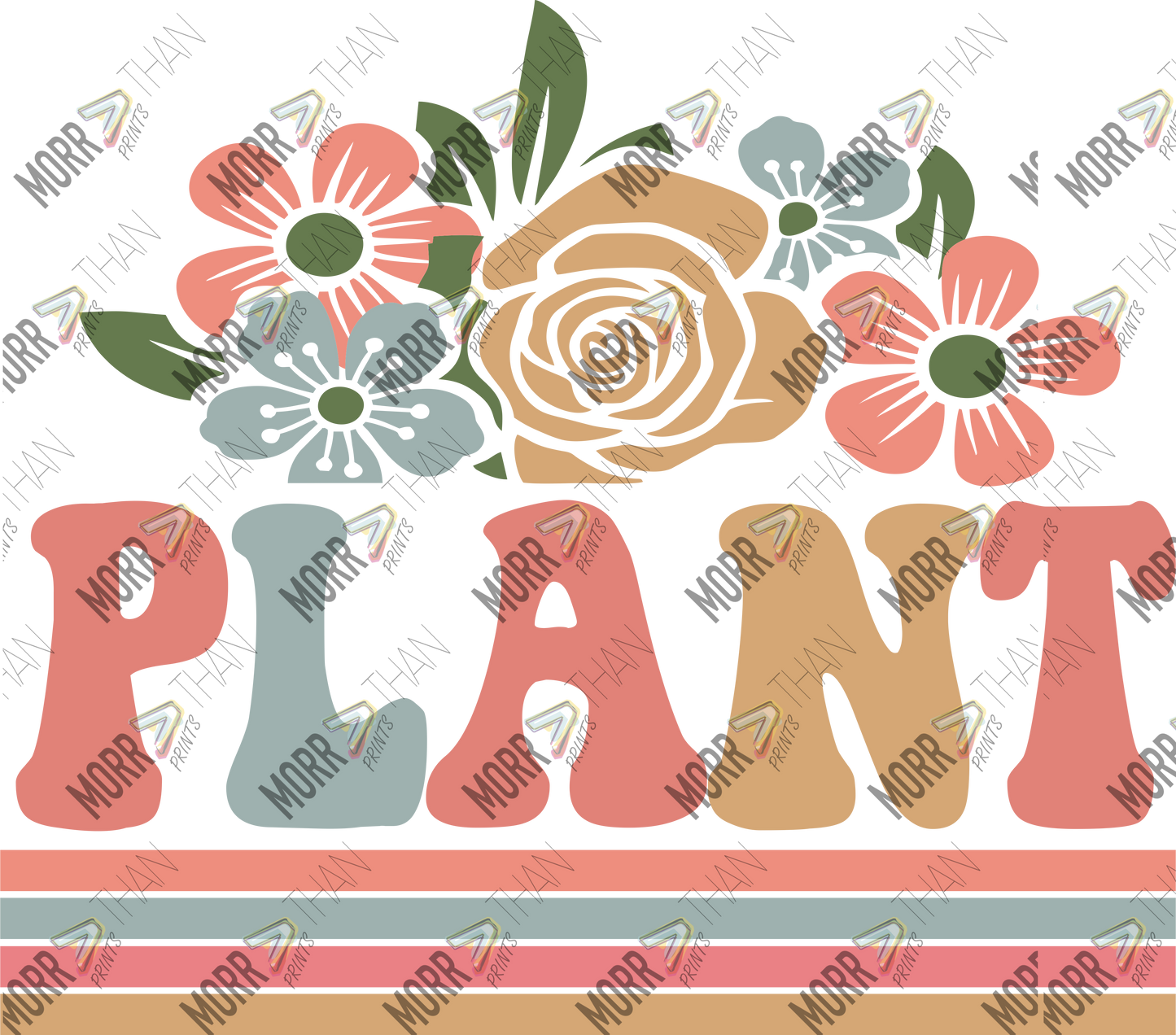 Plant Colorful Stencil