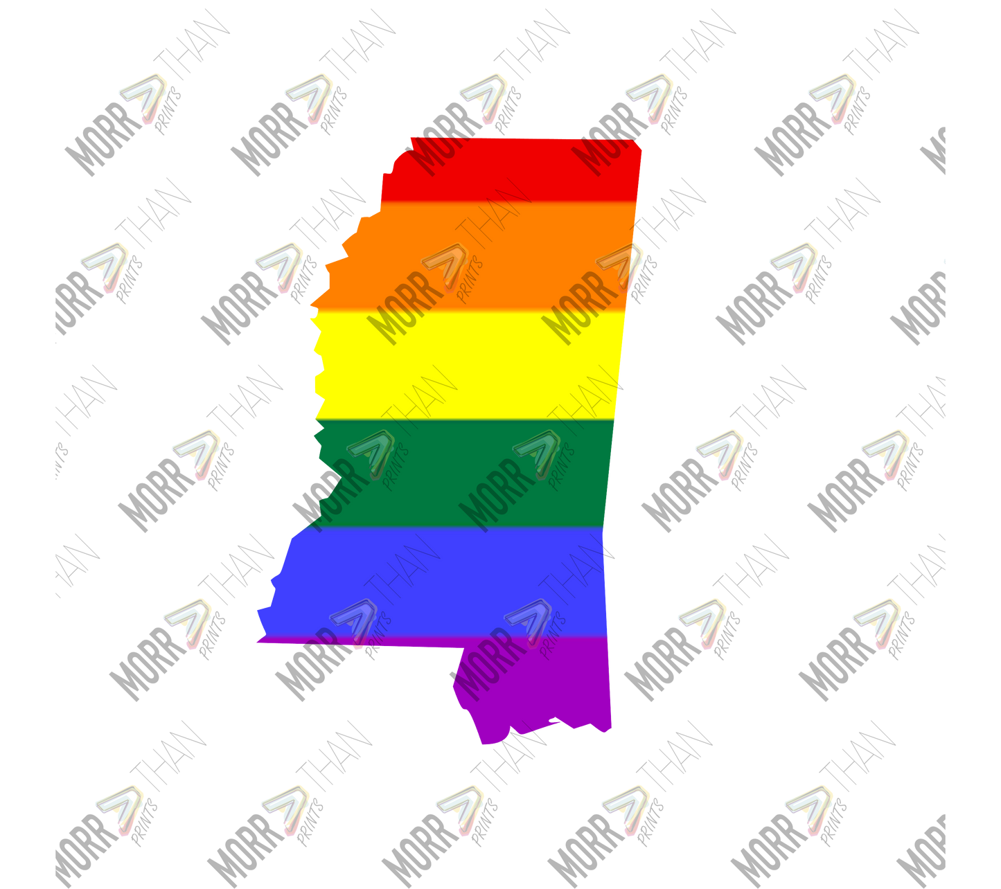 Mississippi Pride State Outline