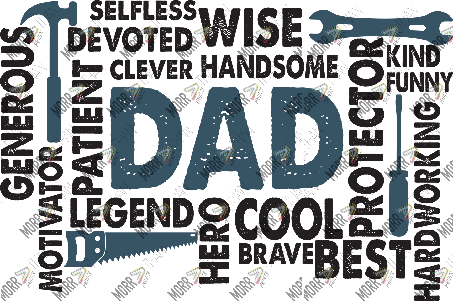 Dad Tools and Traits Collage
