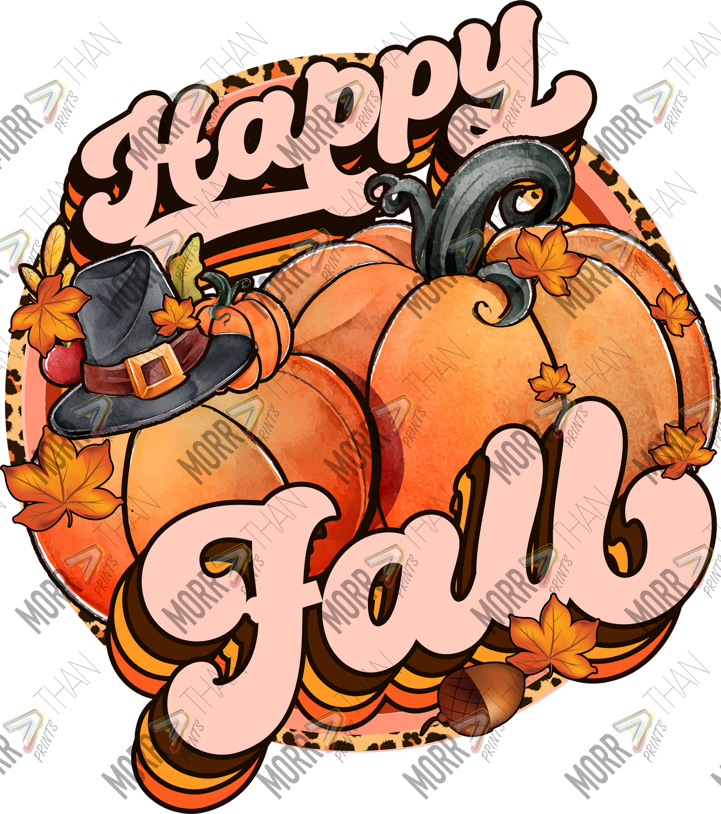 Happ Fall Yall Witch Pumpkin DTF Print