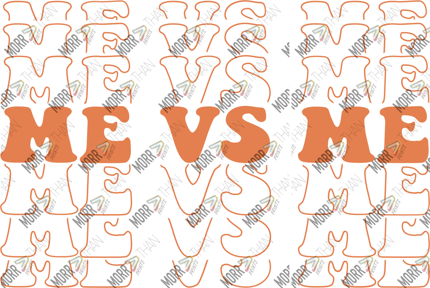 Me Vs Me Split Repeat Outline