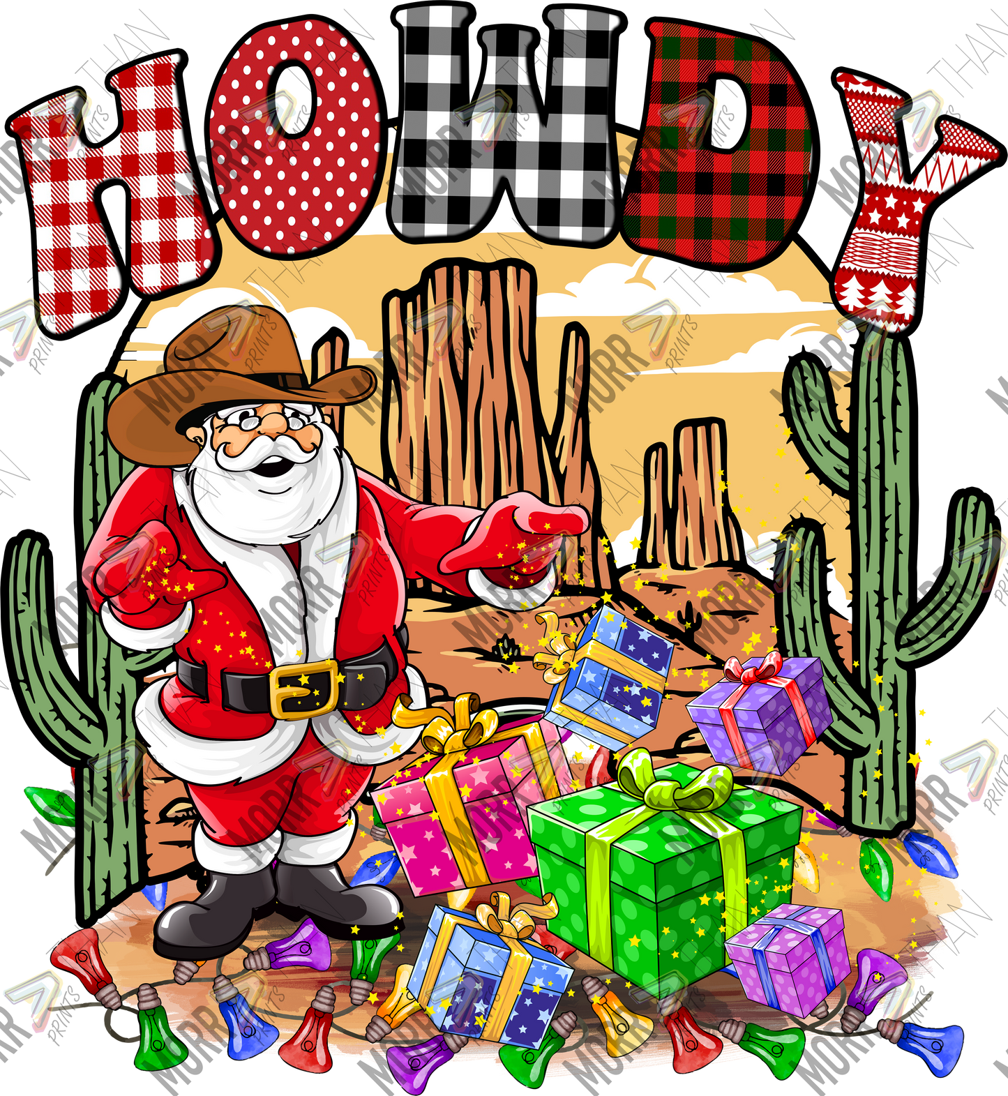 Howdy Western Santa