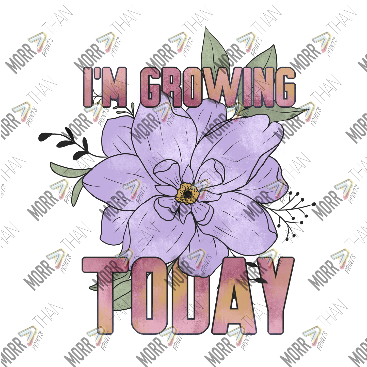 I'm Growing Today Purple Flower
