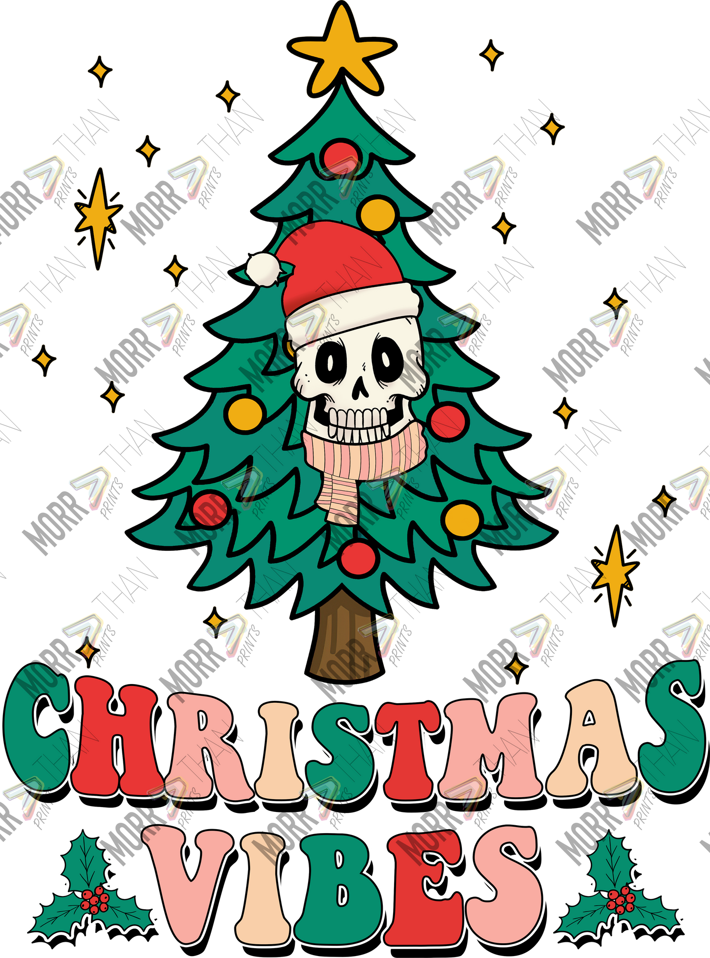 Chrismas Vibes Skeleton Tree