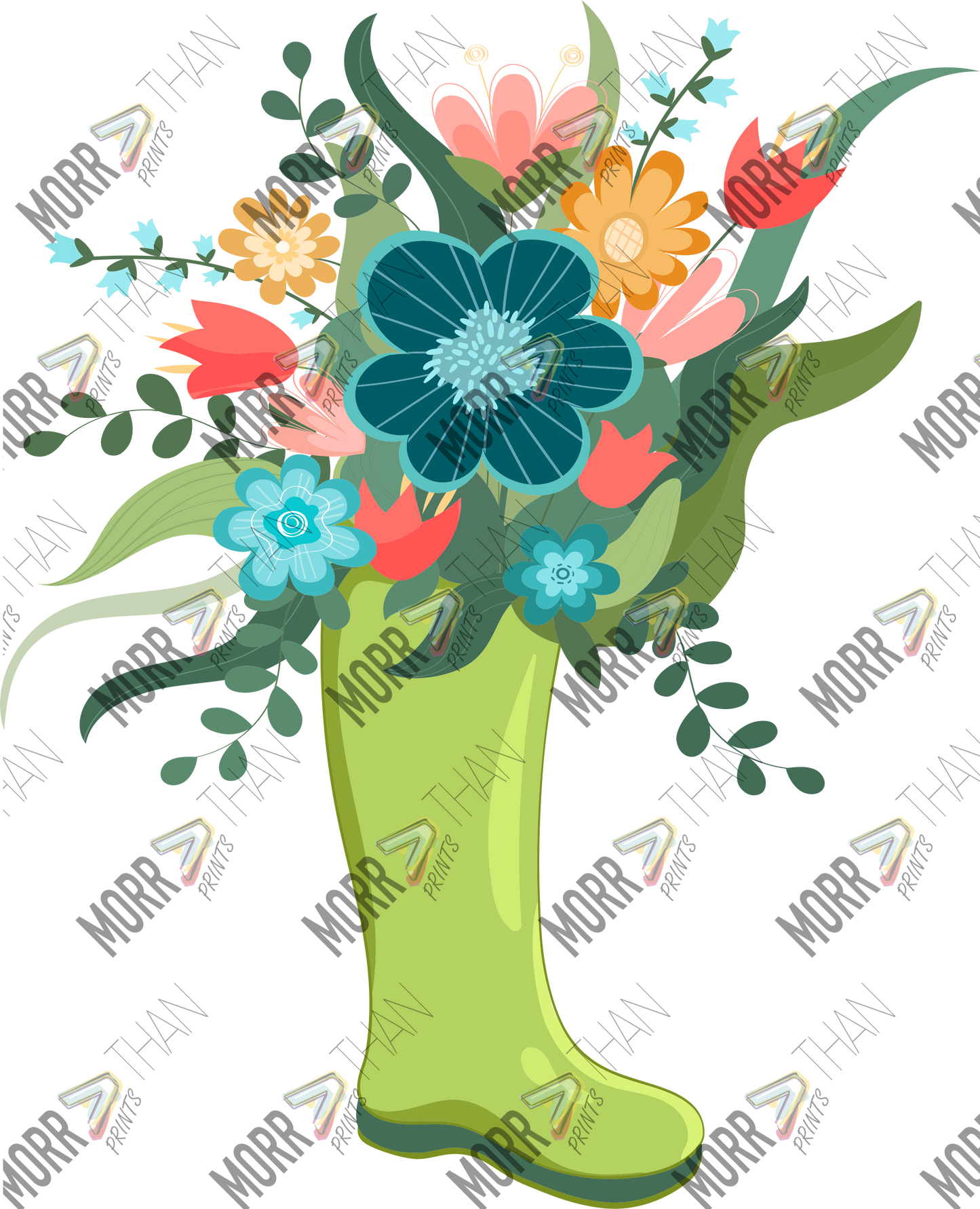 Green Boot Flower Pot