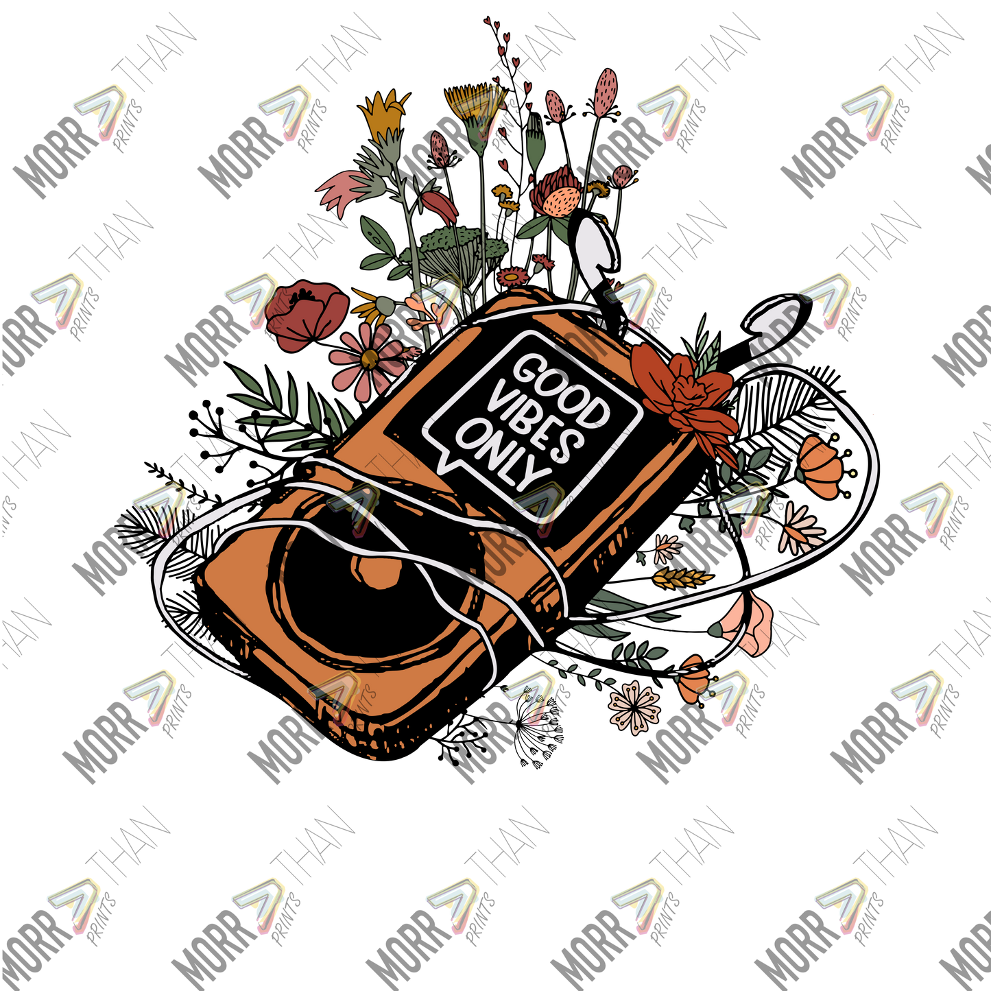 Good Vibes Only Floral MP3 Player B