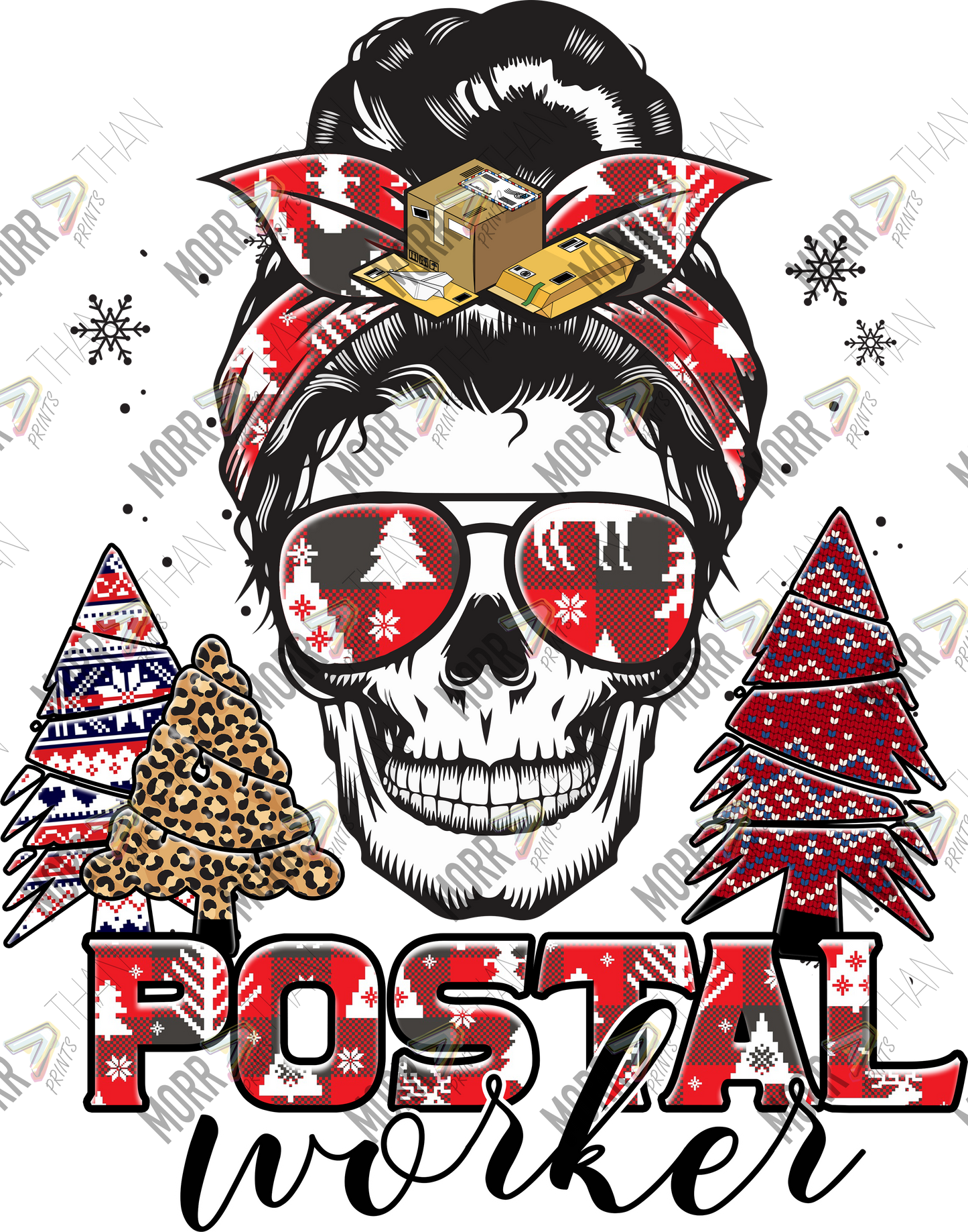 Messy Bun Christmas Skill Postal