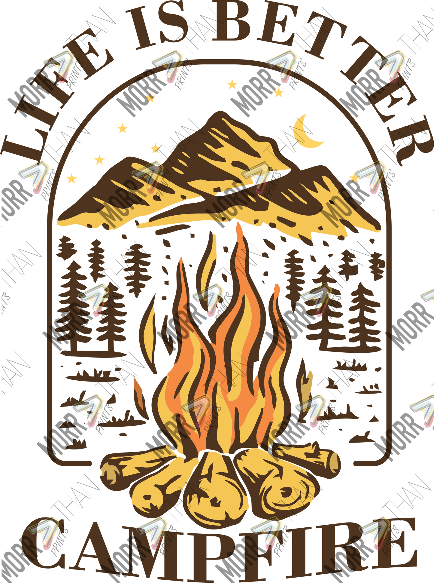 Life Is Better Campfire Yellow