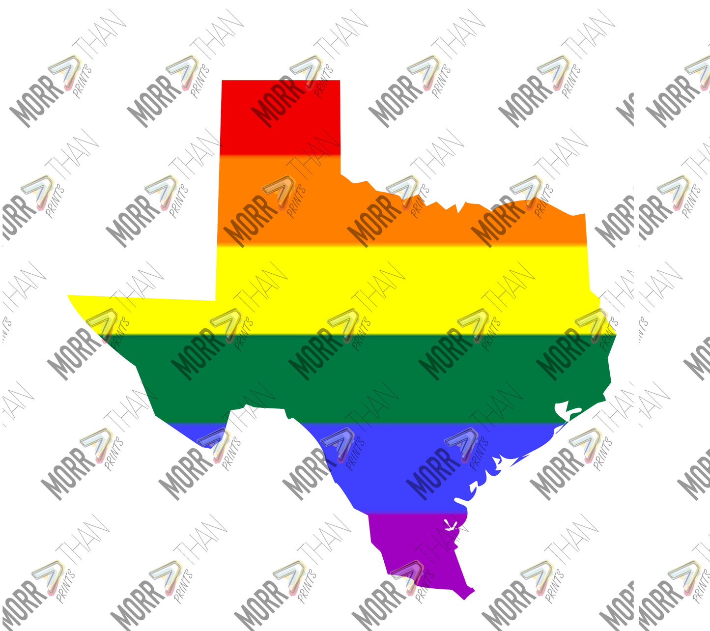 Texas Pride State Outline