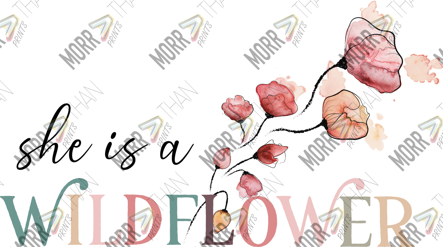 She is a Wildflower DTF Print