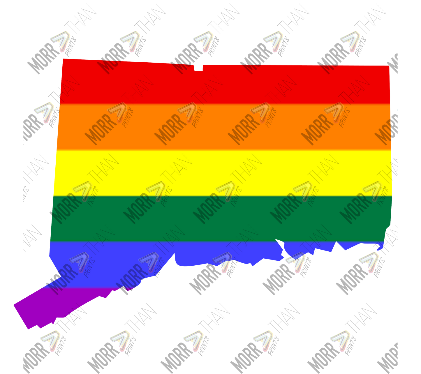 Connecticut Pride State Outline