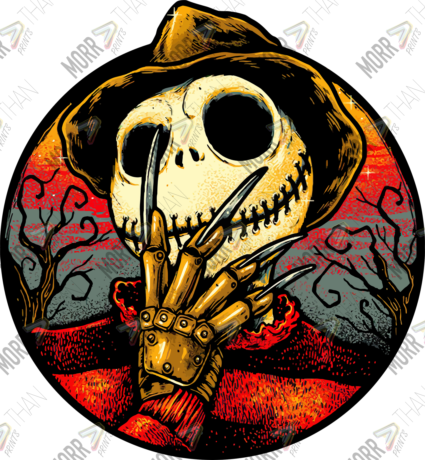 Skellington Krueger DTF Print