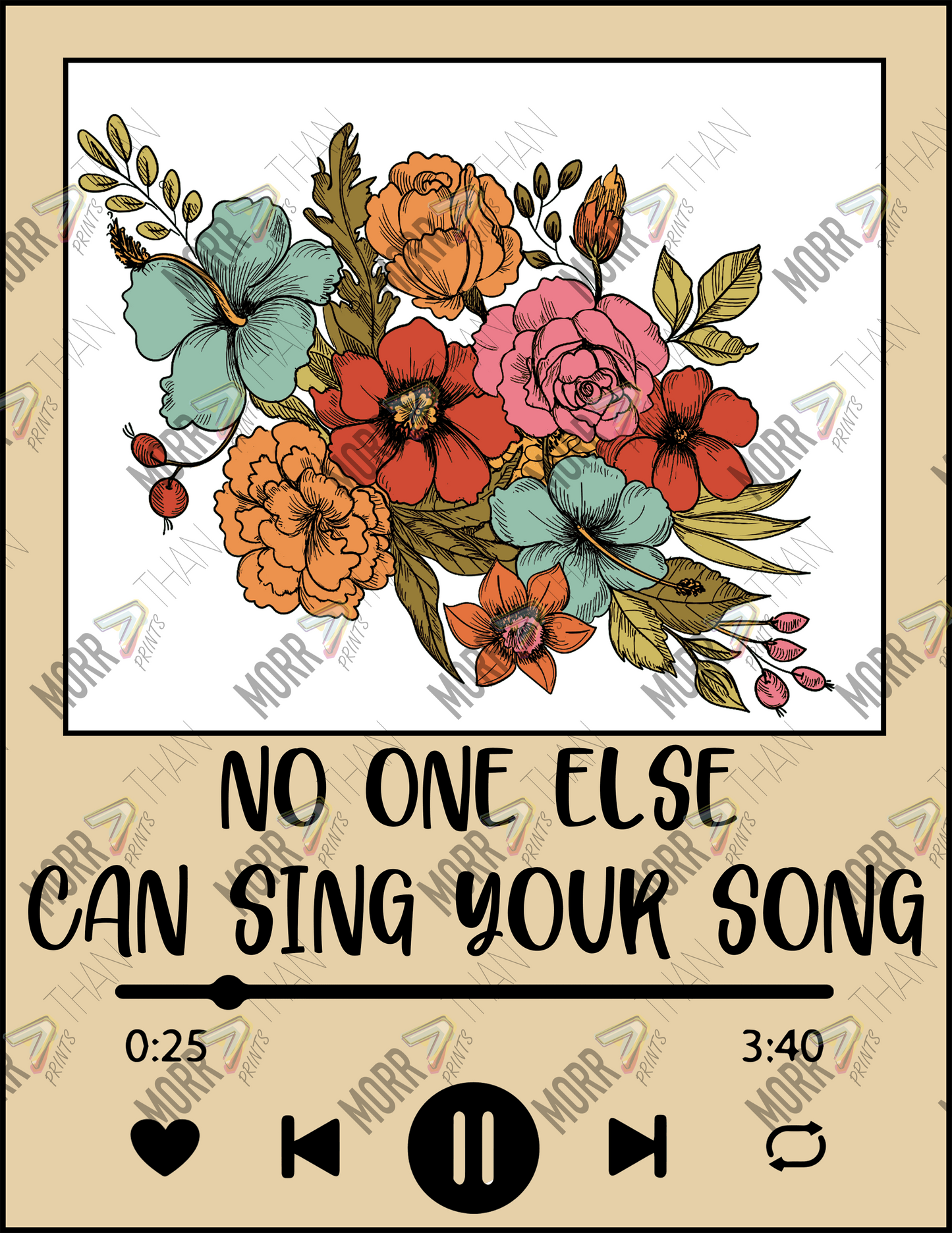 No One Else Can Sing Your Song Card