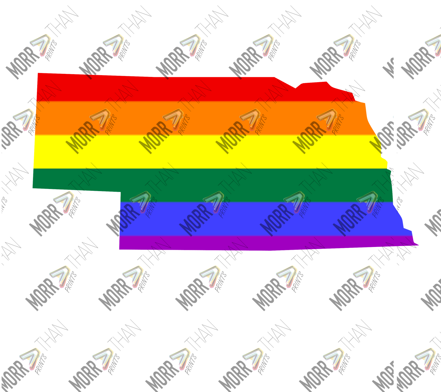 Nebraska Pride State Outline