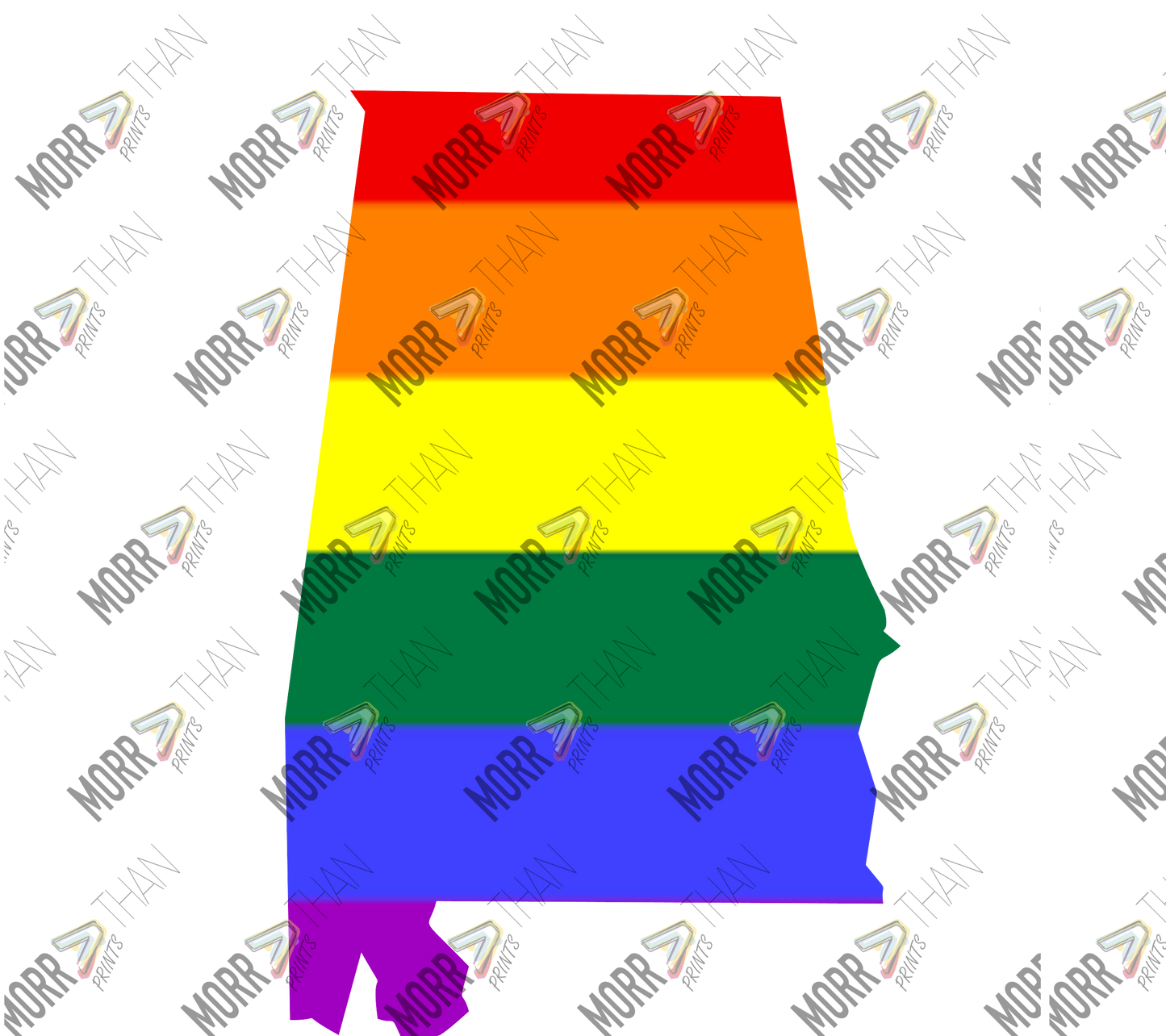 Alabama Pride State Outline