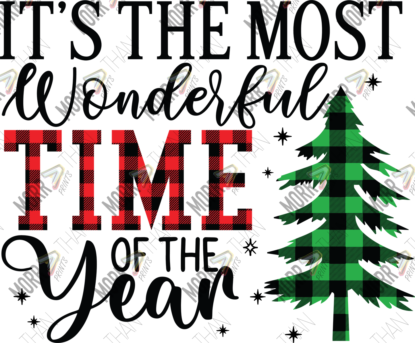 Most Wonderful Time Of the Year Plaid