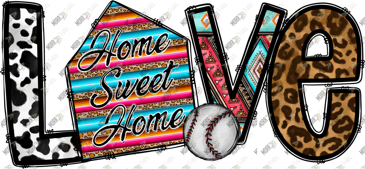 Home Sweet Home Love Baseball