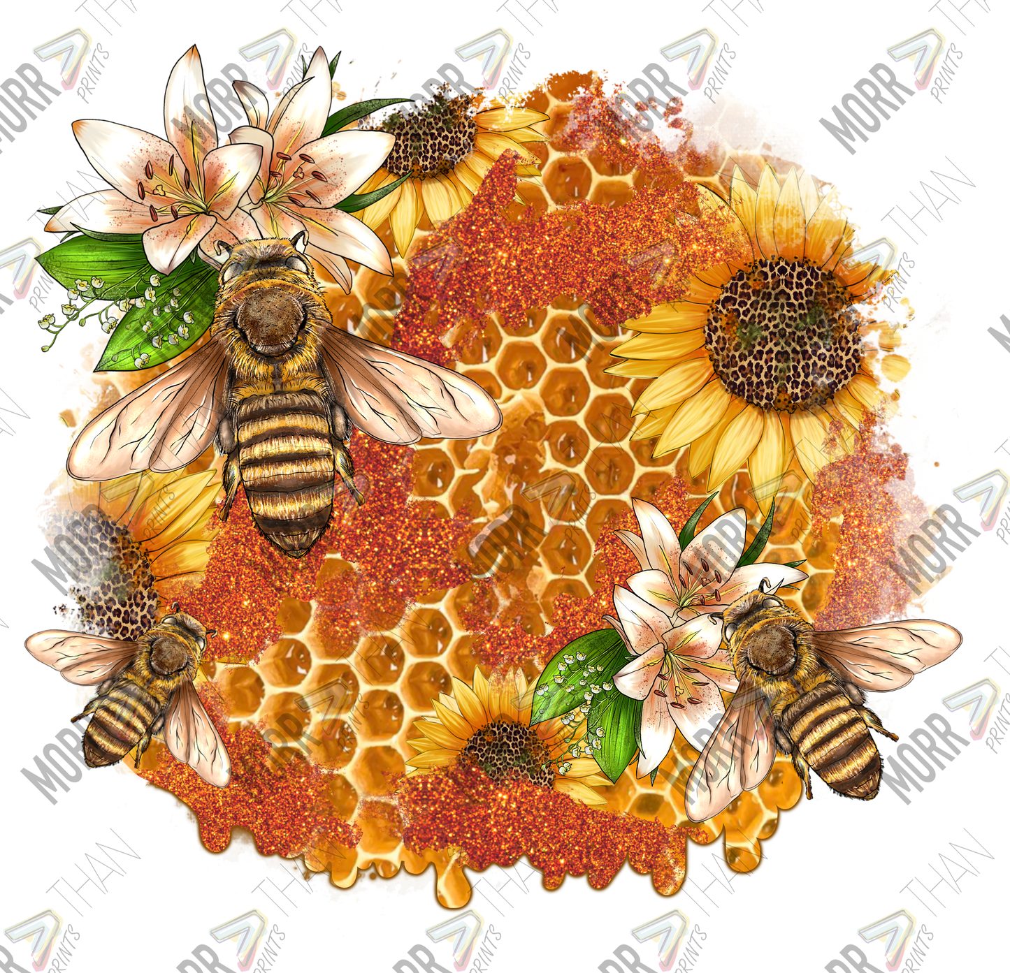 Honey Bee DTF Print